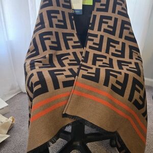 Fendi Zucca Poncho/Scarf